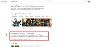 hijos de wolverine SERP