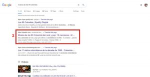 musica de los 90 colombia SERP