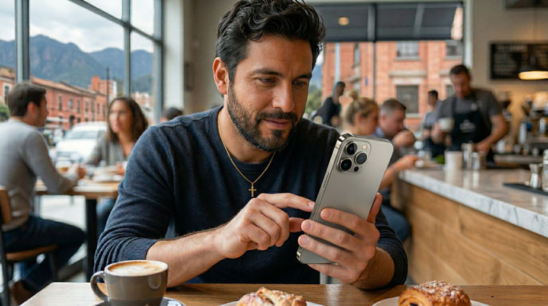 hombre en celular SEO tecnico 1